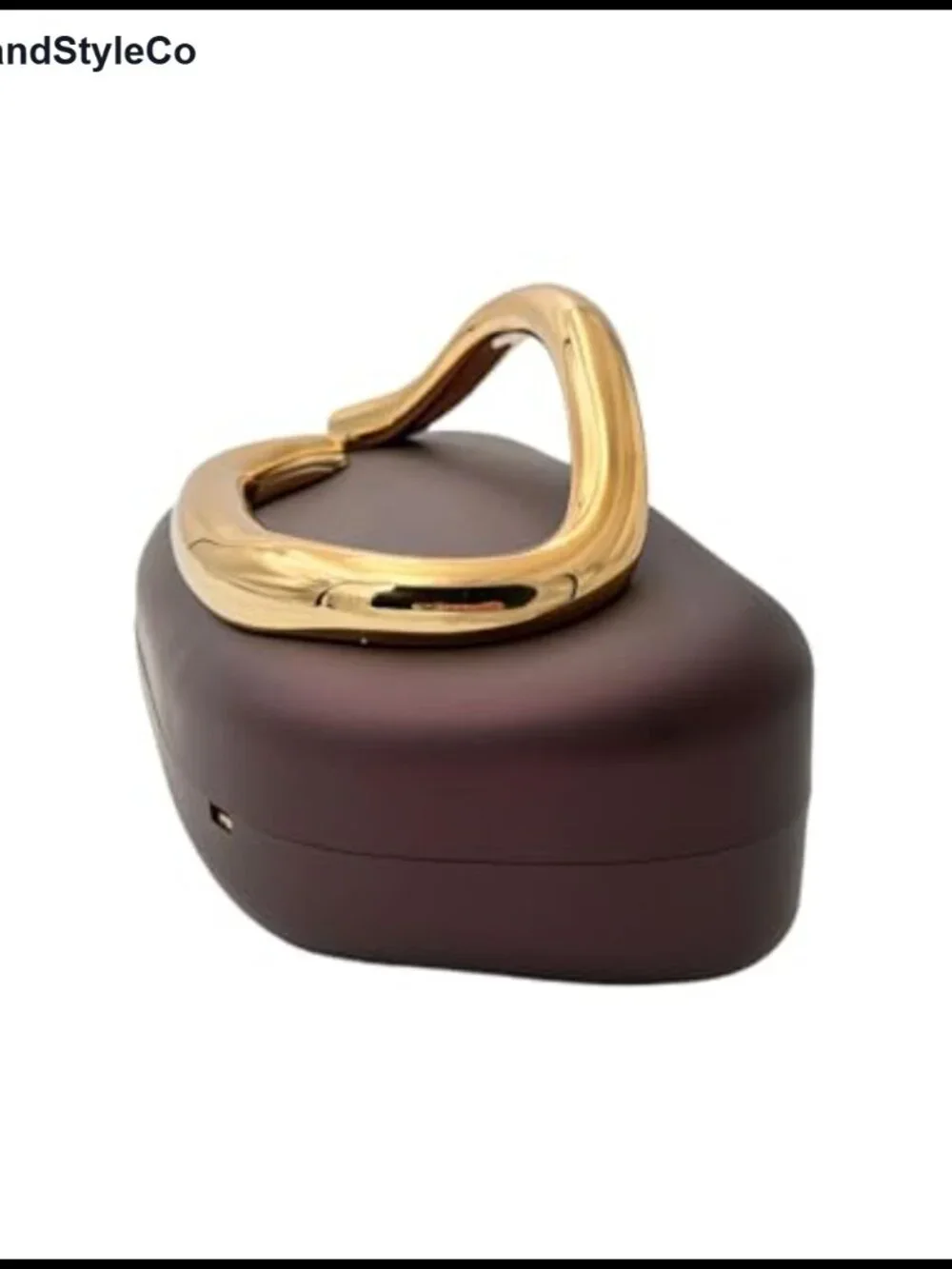 Acrylic Clutch with Metal Handle Evening Bag Detachable Chain Magnetic Closure